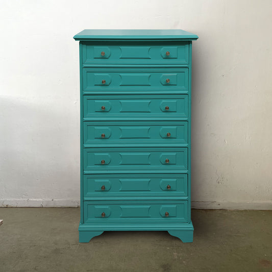 Cassettiera 7 cassetti in stile Shabby Chic