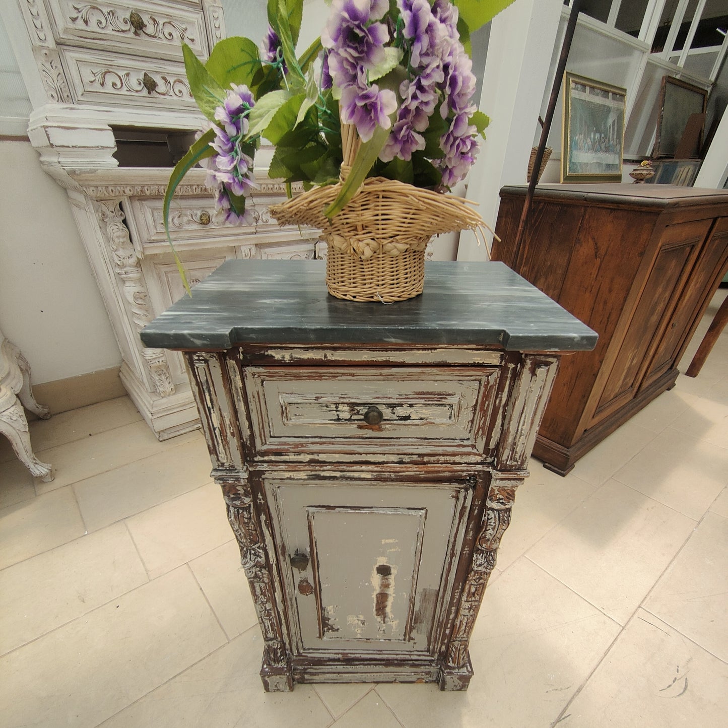Comodino patina Style